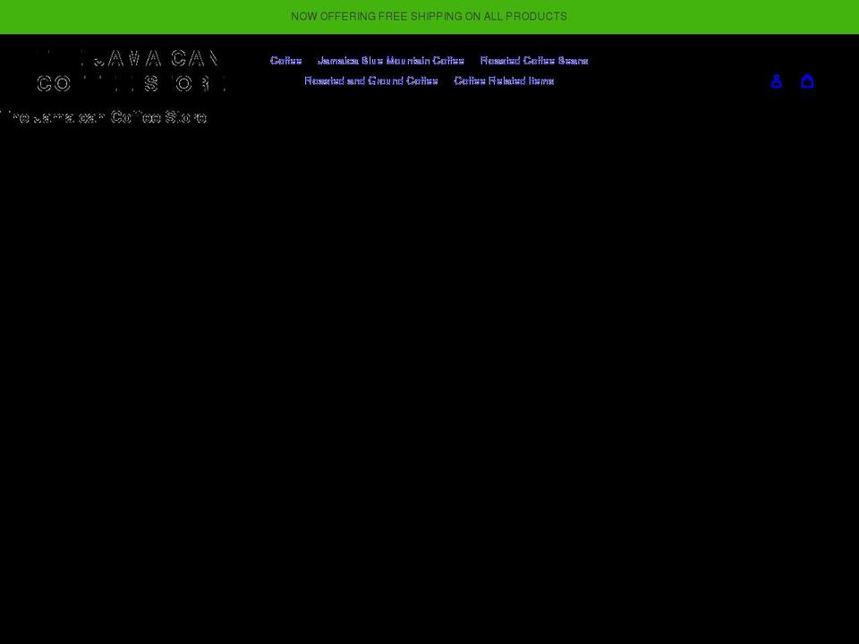 thejamaicancoffeestore.com shopify website screenshot