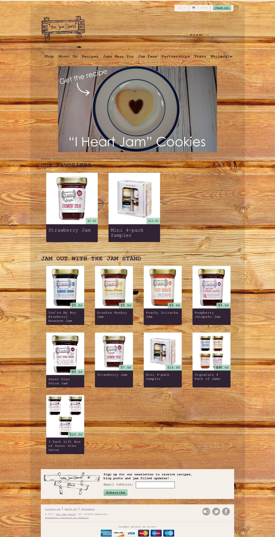 thejamstand.com shopify website screenshot