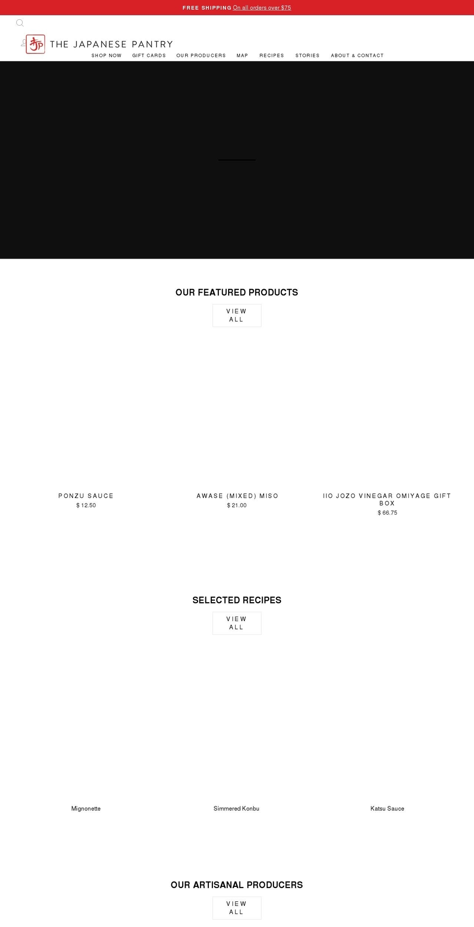 thejapanesepantry.myshopify.com — Shopify storefront screenshot