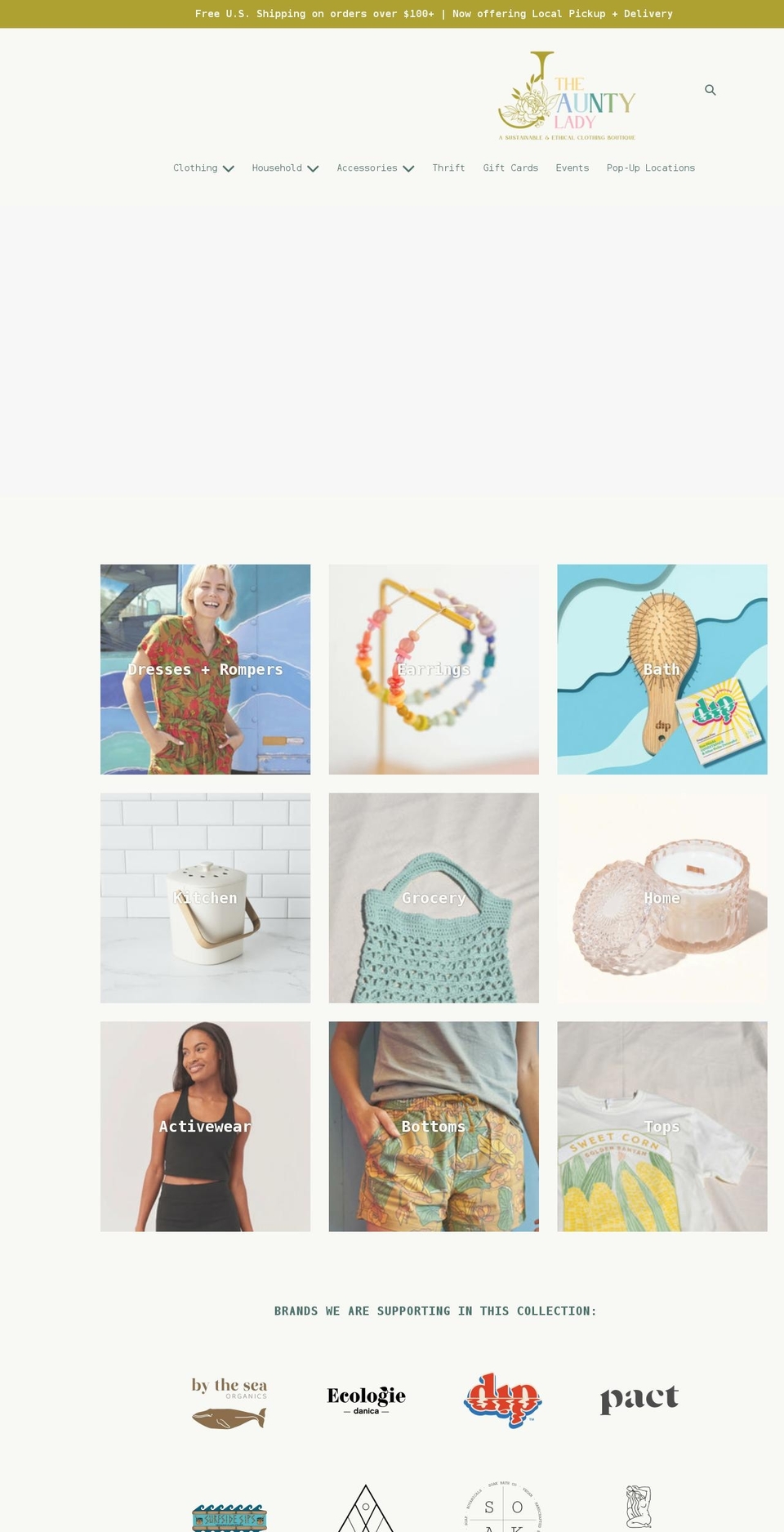 thejauntylady.com shopify website screenshot