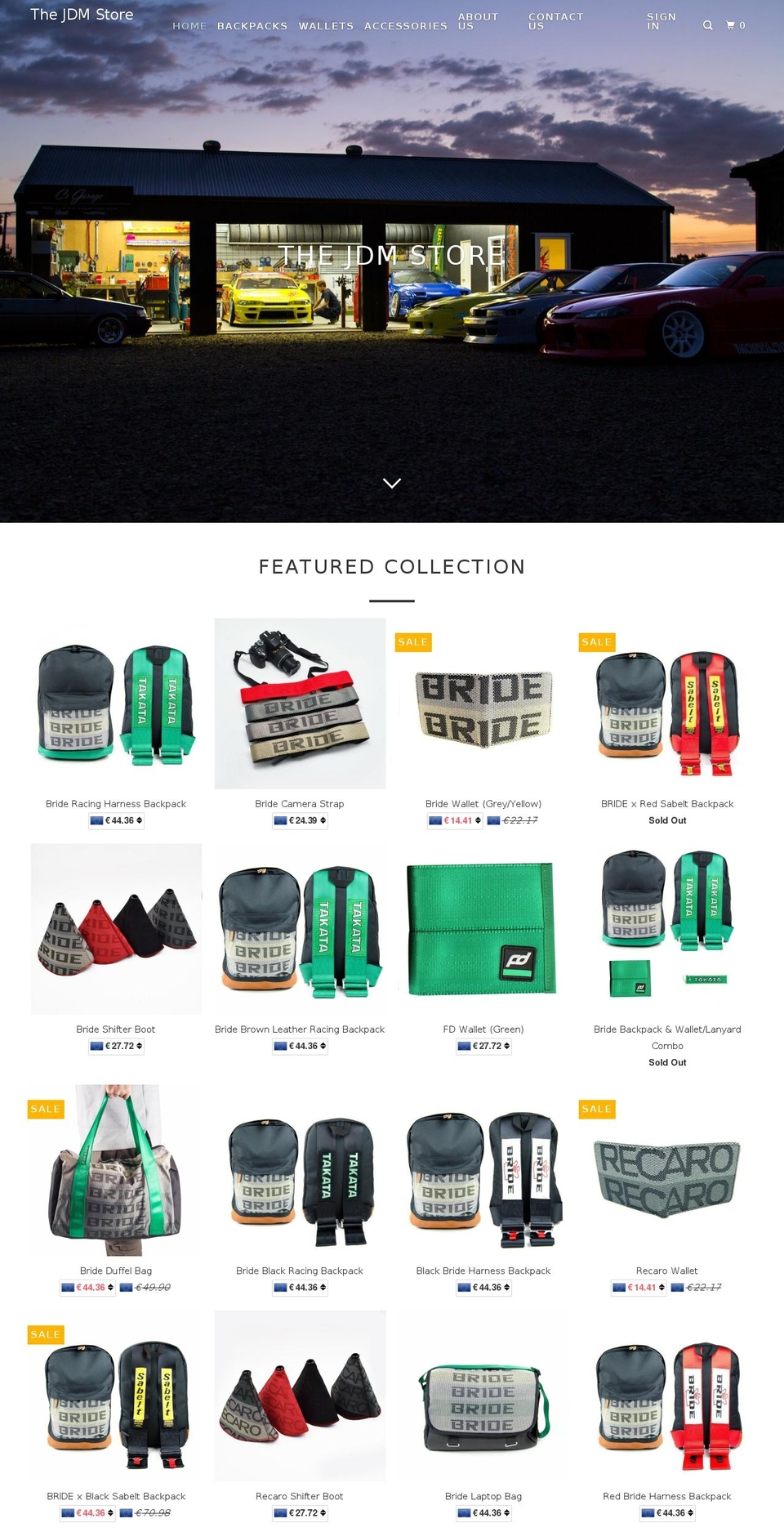 thejdmstore.com shopify website screenshot