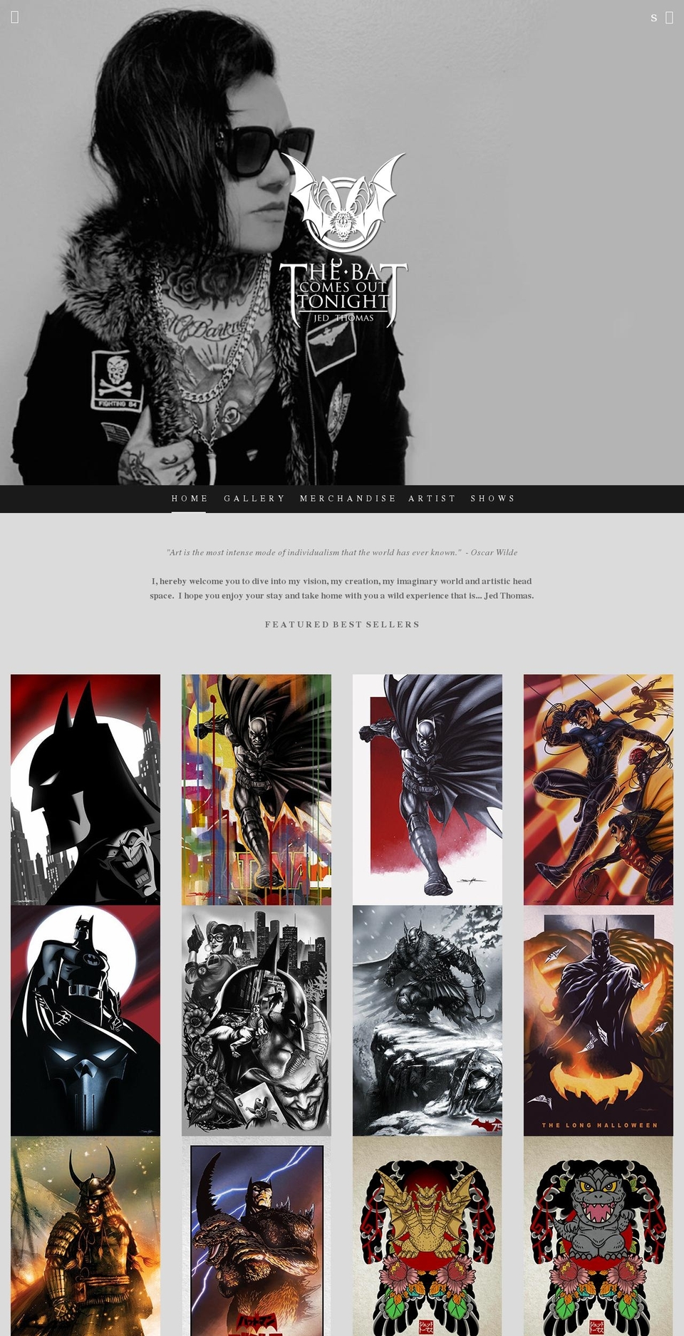thejedthomas.com shopify website screenshot