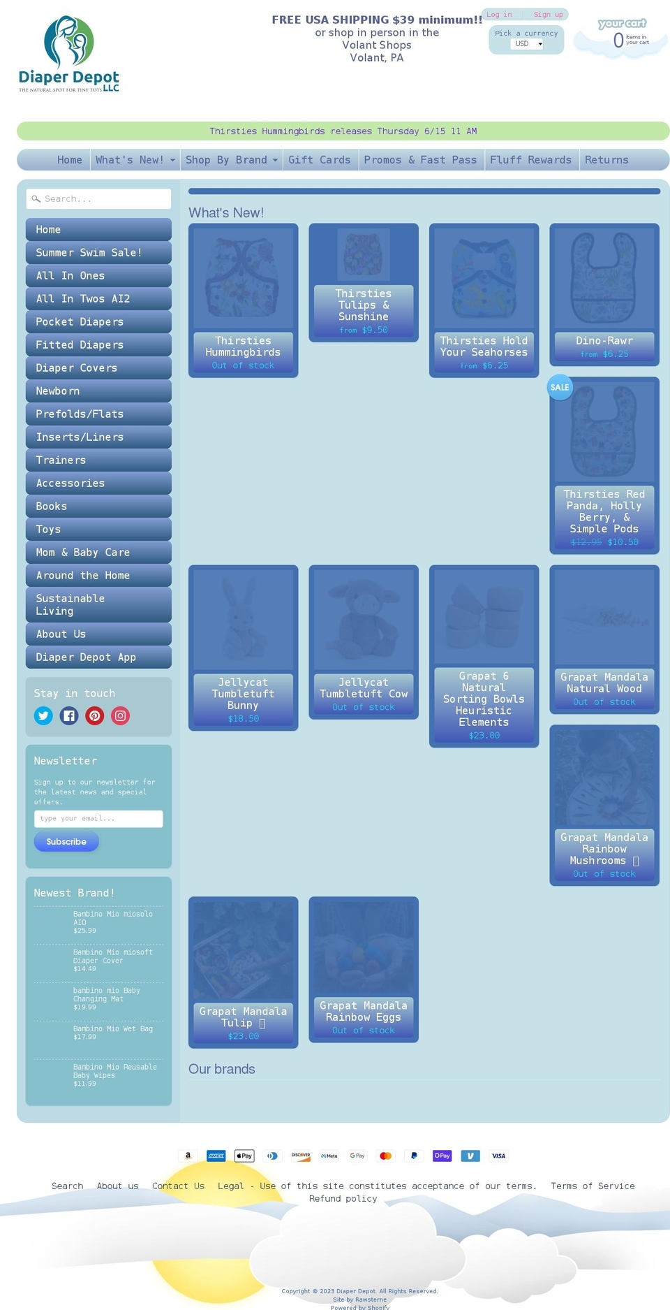 thejellycatstore.com shopify website screenshot