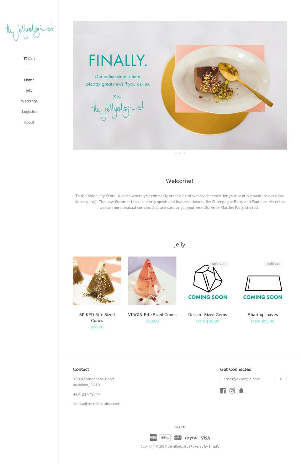 thejellyologist.com shopify website screenshot