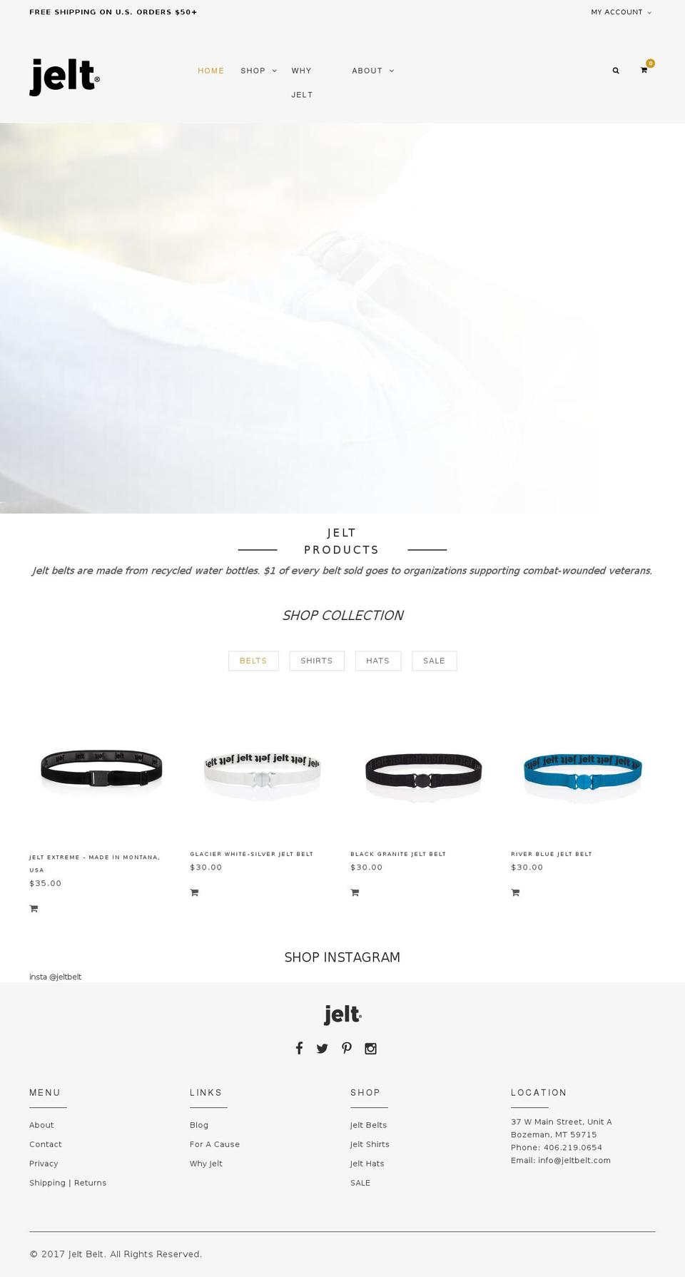 Jelt 3.1 Shopify theme site example thejelt.com