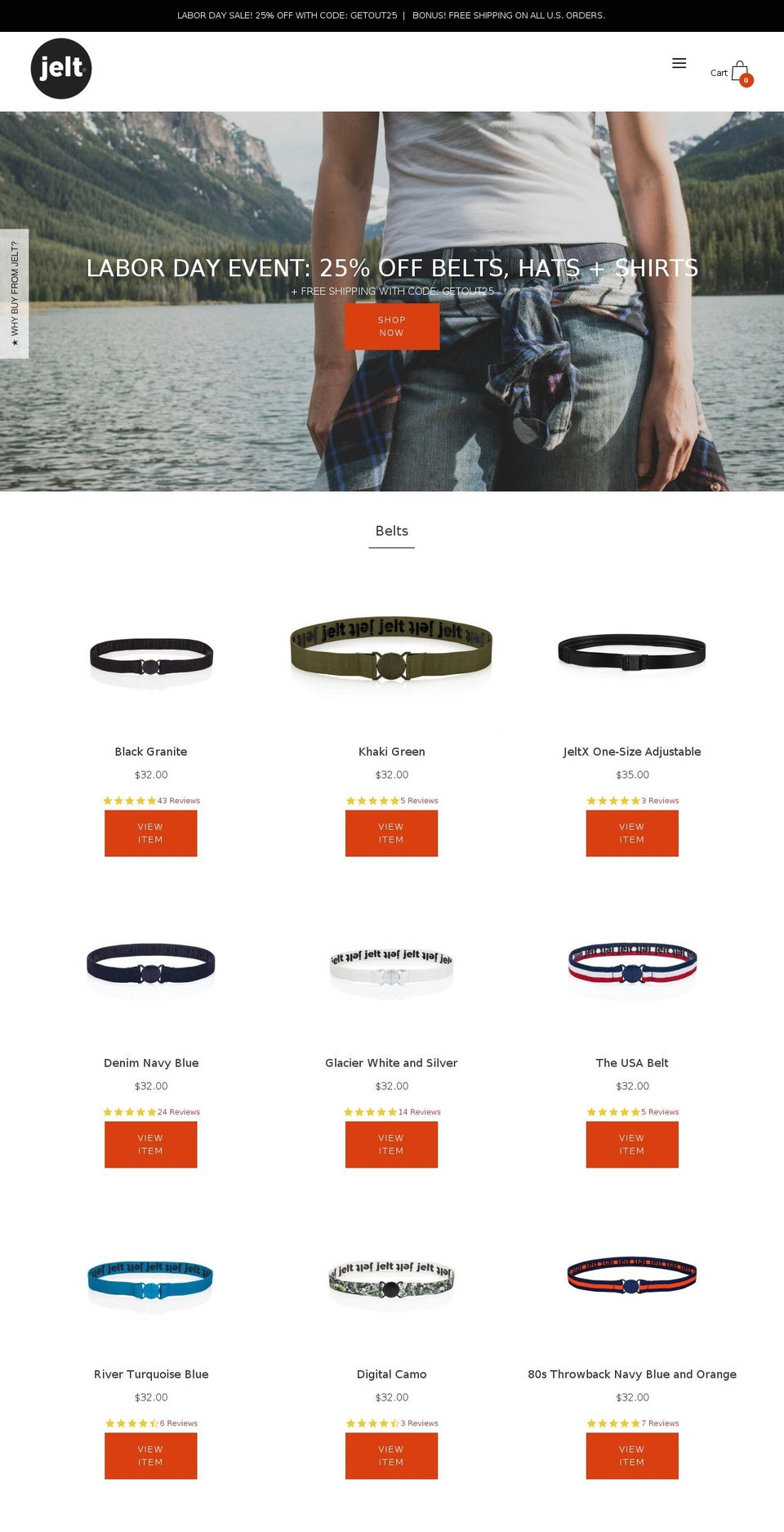 thejeltbelt.biz shopify website screenshot