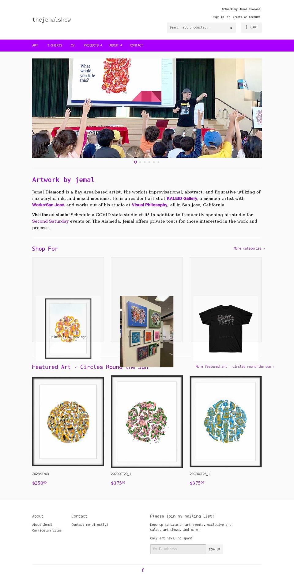 thejemalshow.com shopify website screenshot