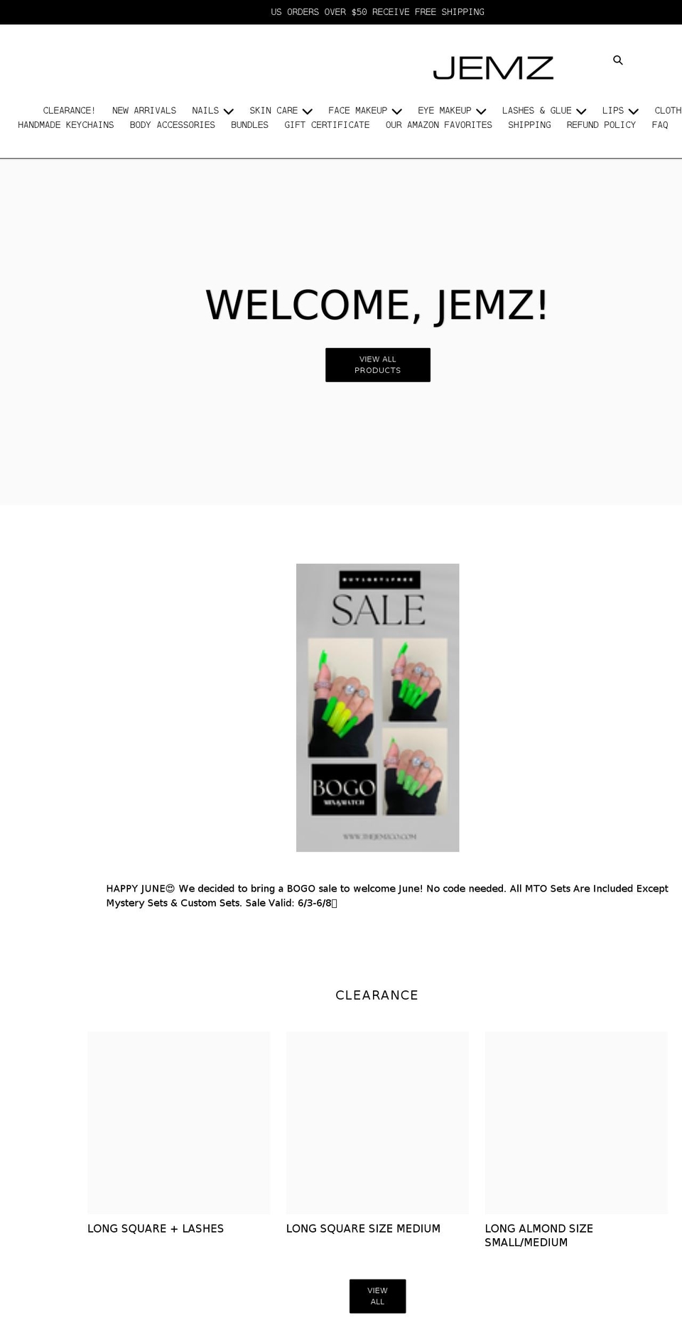 thejemzco.com shopify website screenshot