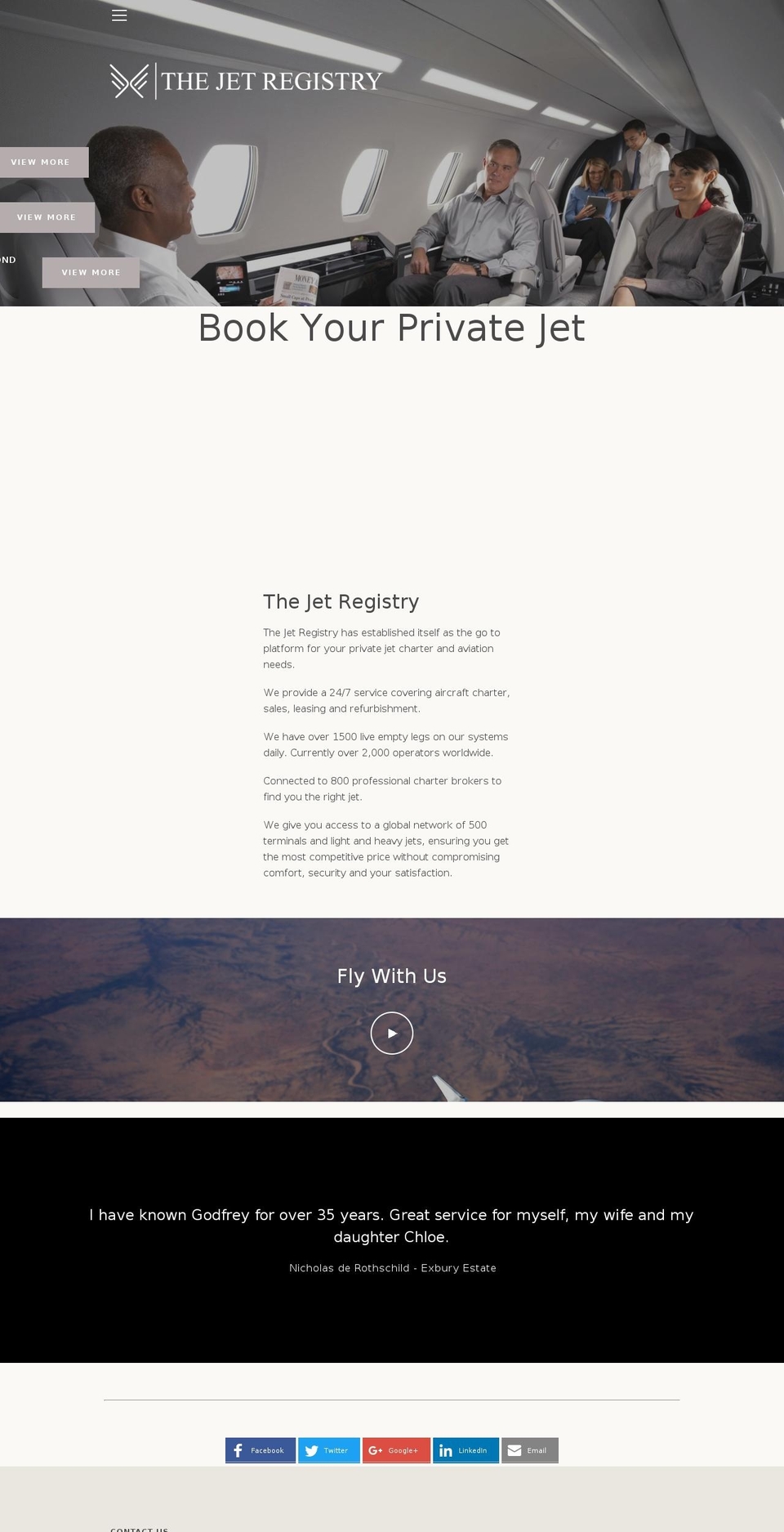 Copy of Narrative Shopify theme site example thejetregistry.com