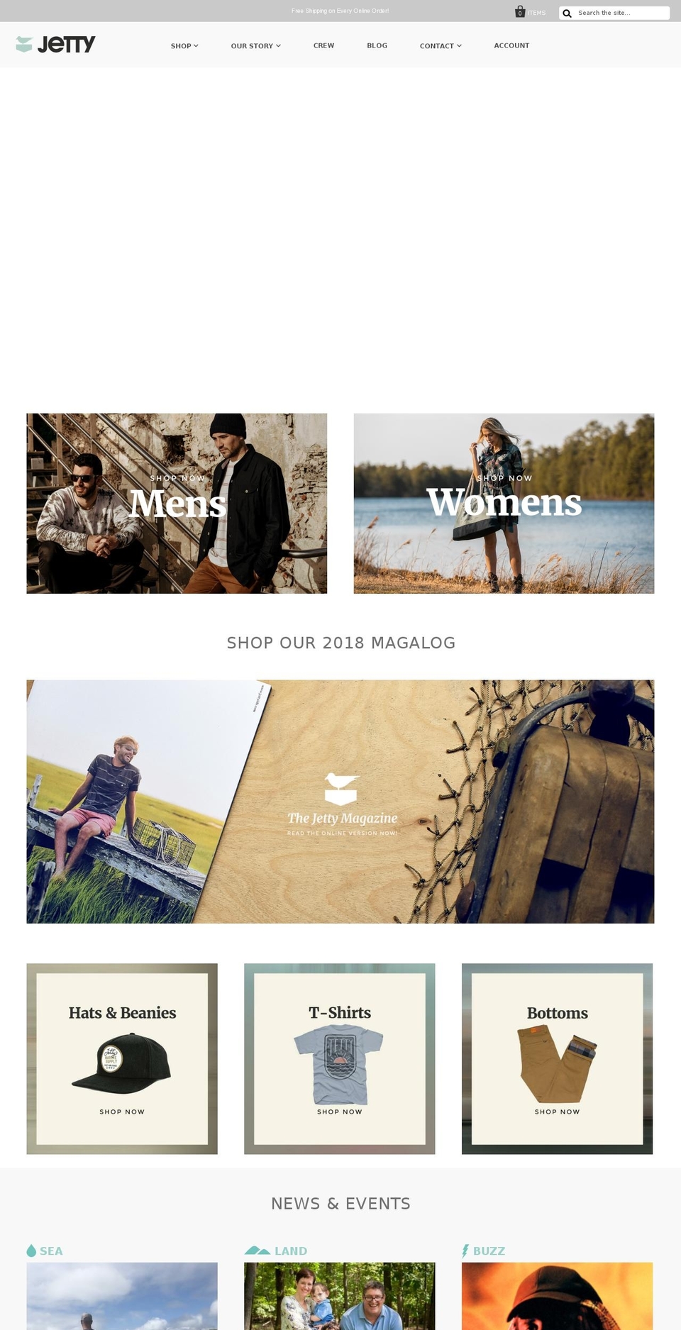 thejettylife.com — Shopify storefront screenshot