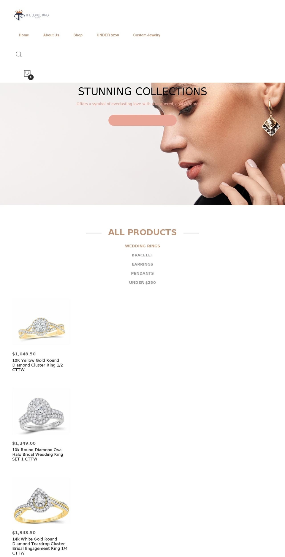 thejewelking.com shopify website screenshot