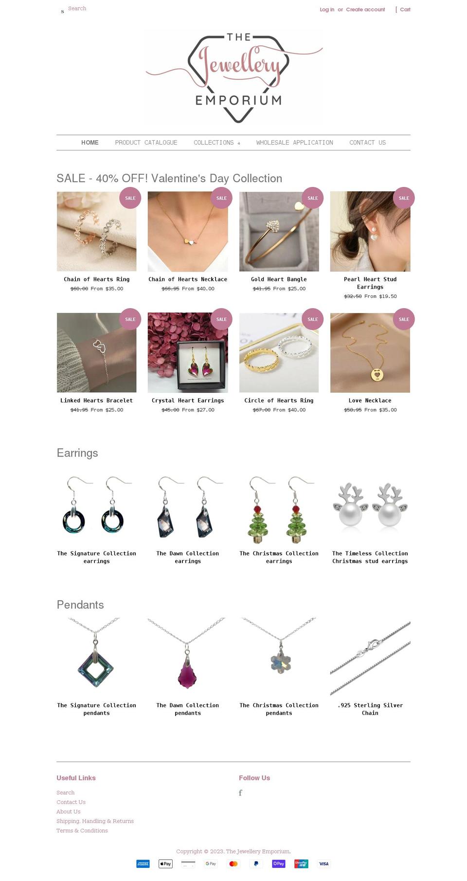thejewelleryemporium.com.au shopify website screenshot