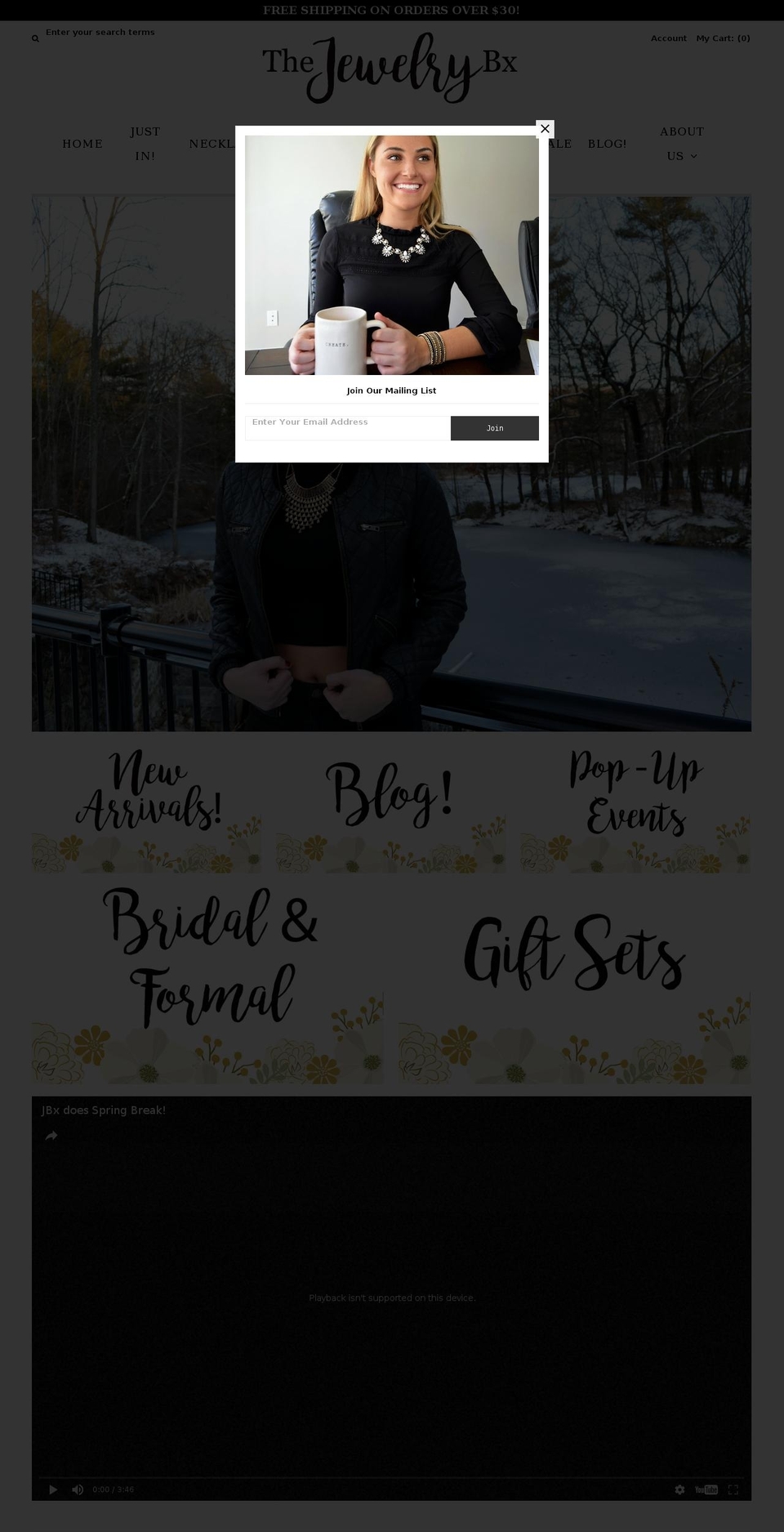 thejewelrybx.com shopify website screenshot