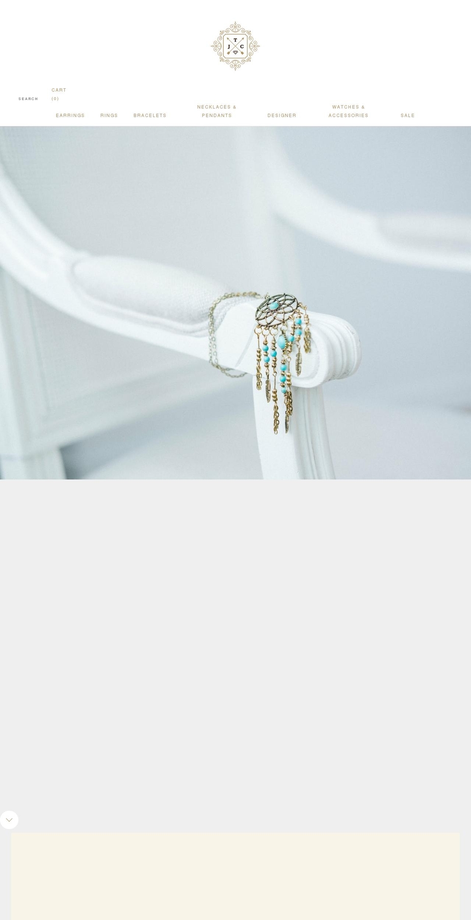 thejewelrycollectors.com shopify website screenshot