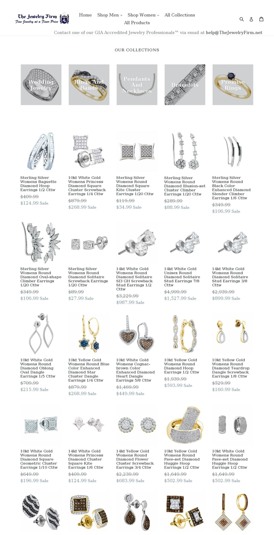 thejewelryfirm.net shopify website screenshot
