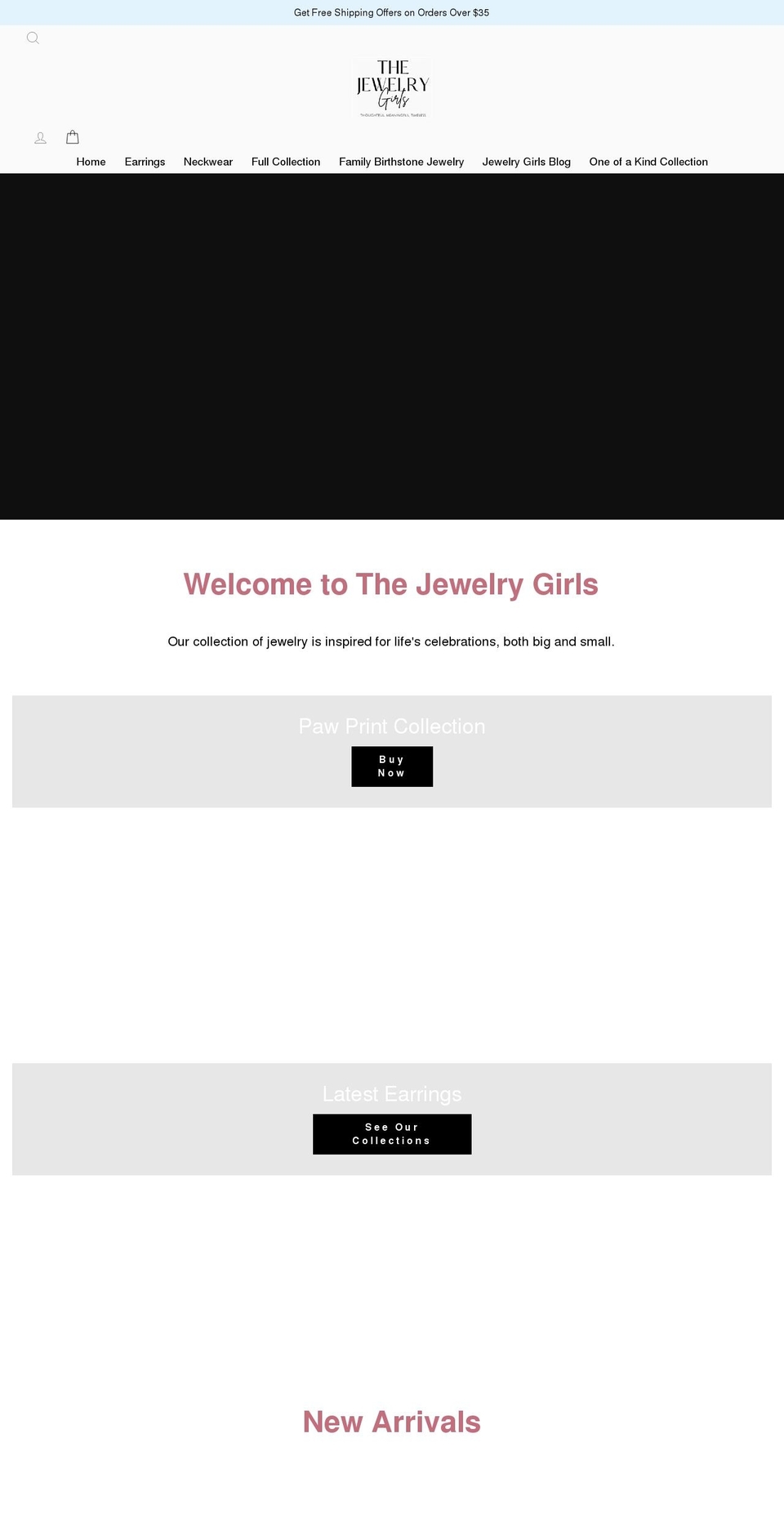 Copy of RS Development with Installments message Shopify theme site example thejewelrygirls.com