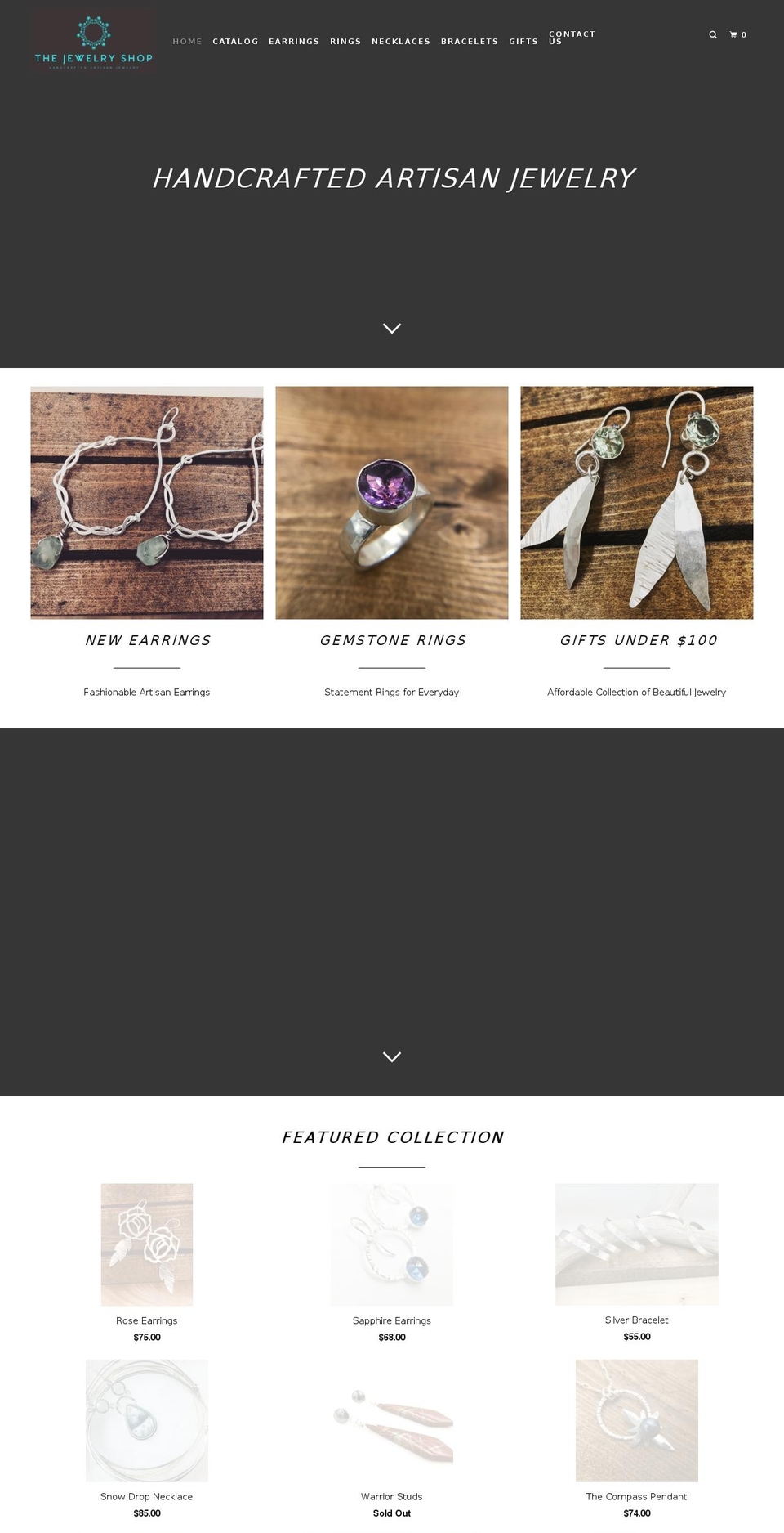 thejewelryshop.com — Shopify storefront screenshot