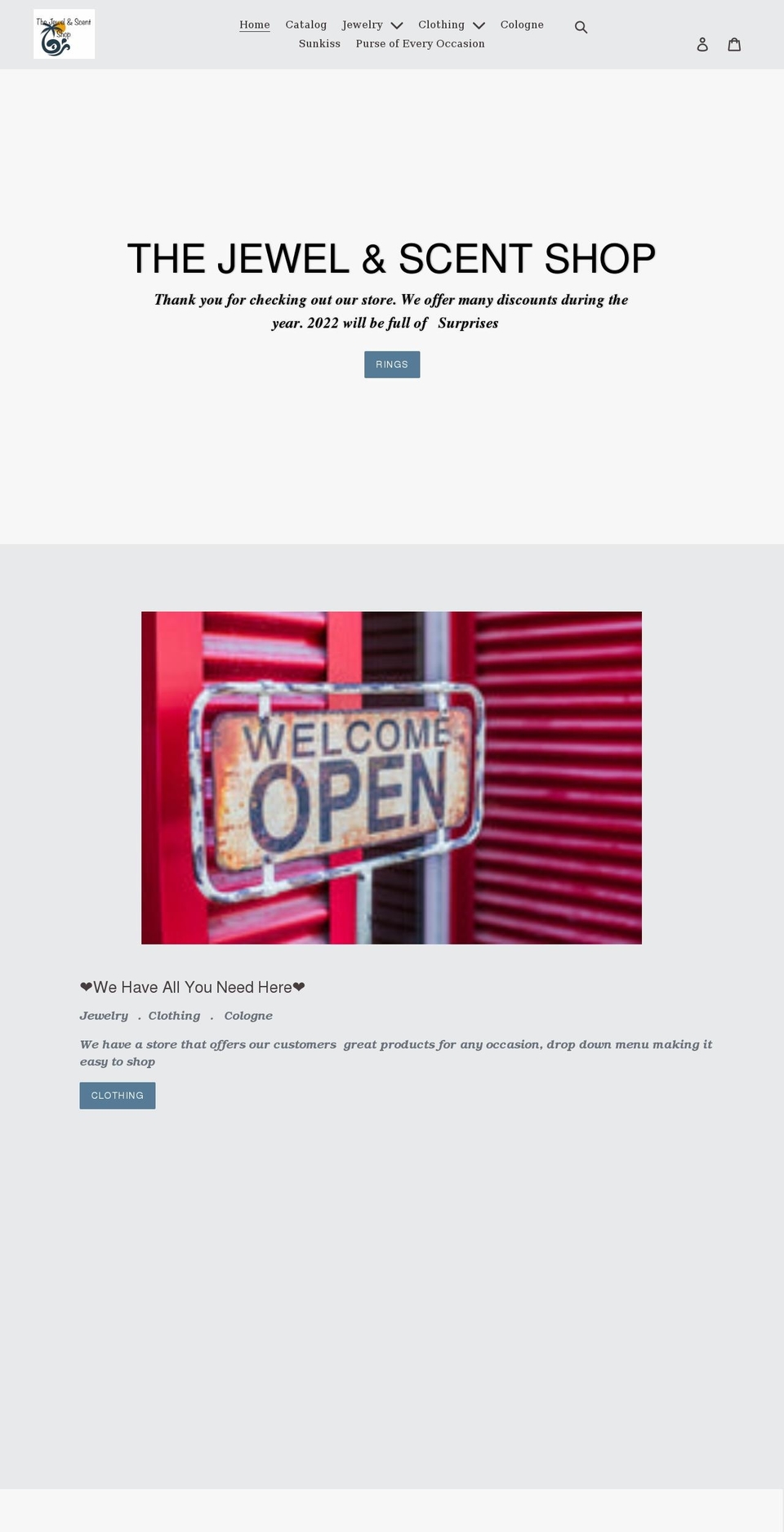 thejewelscent.com shopify website screenshot