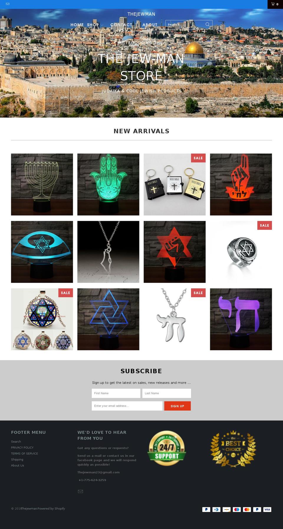thejewman.com shopify website screenshot
