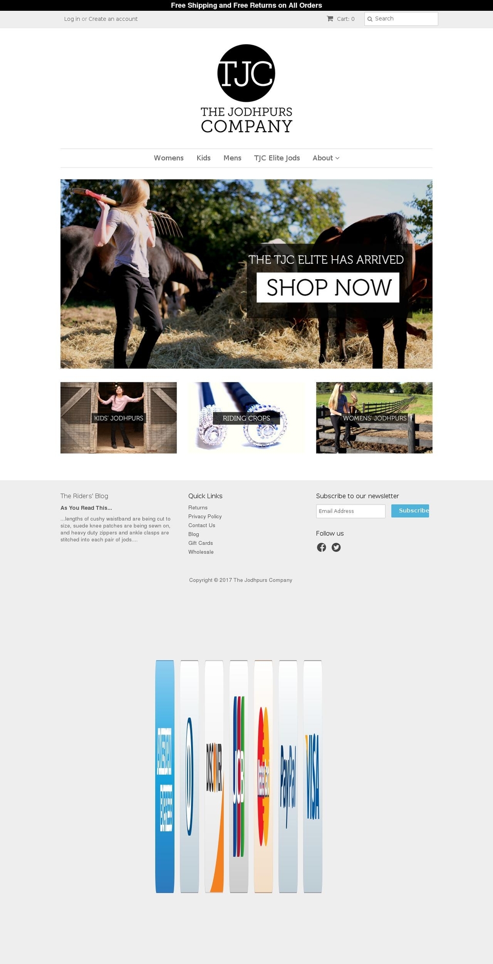 thejodhpurscompany.com shopify website screenshot