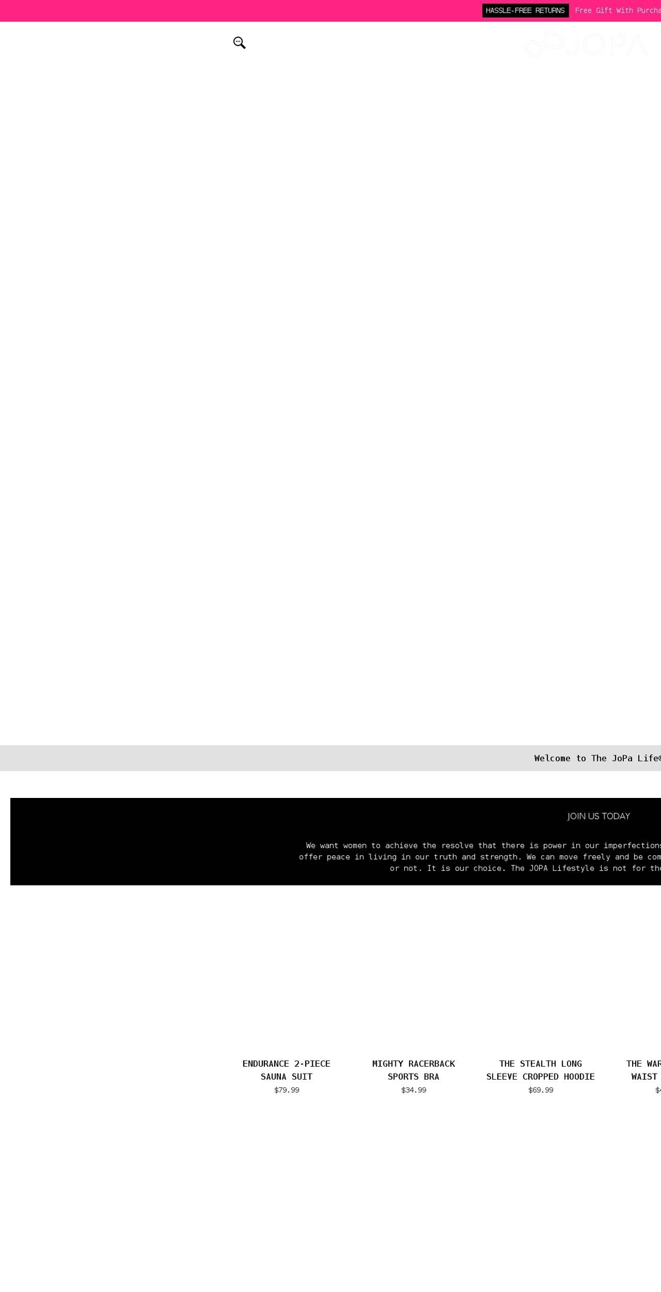 thejopalife.com shopify website screenshot