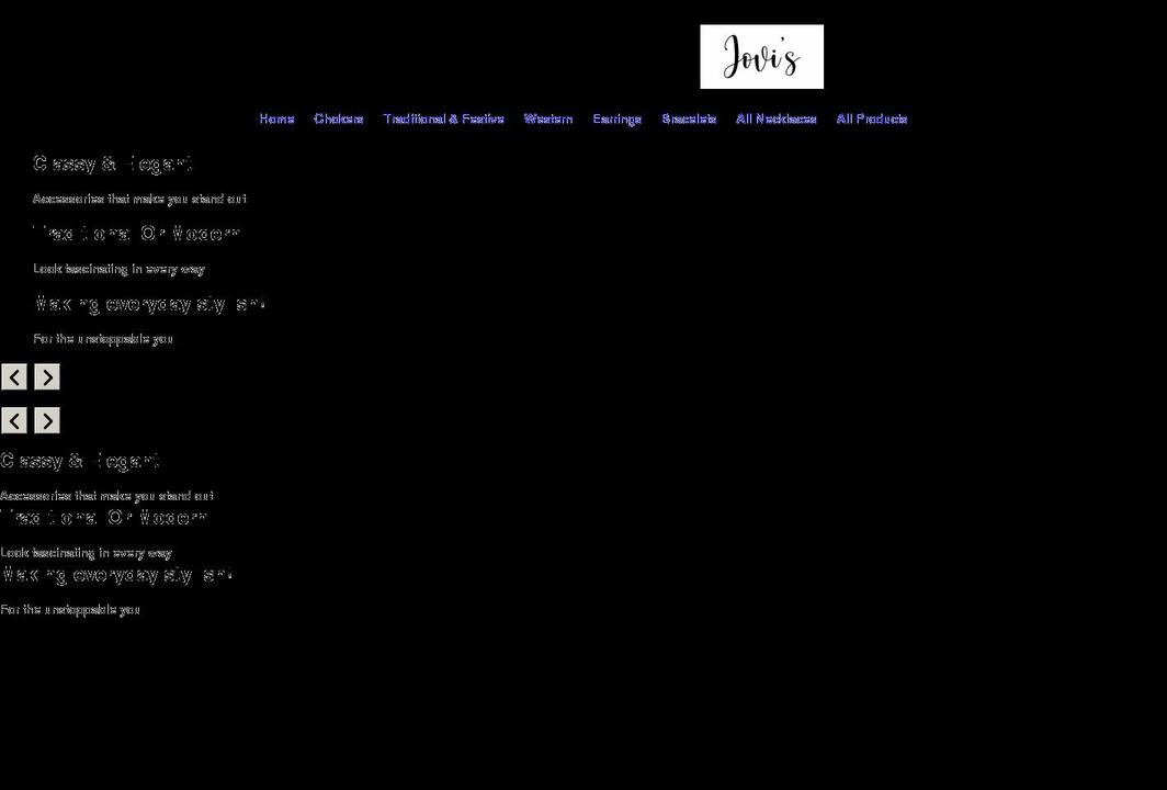 thejovi.com shopify website screenshot