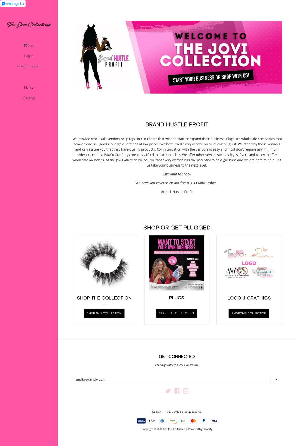 thejovicollection.com — Shopify storefront screenshot