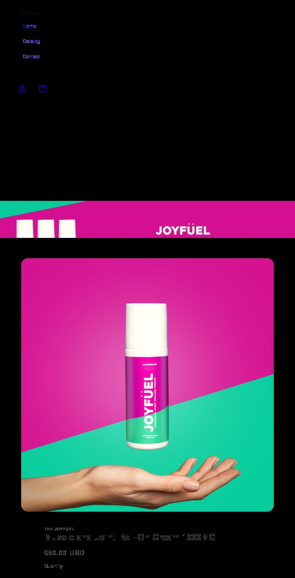 thejoyfuel.com shopify website screenshot