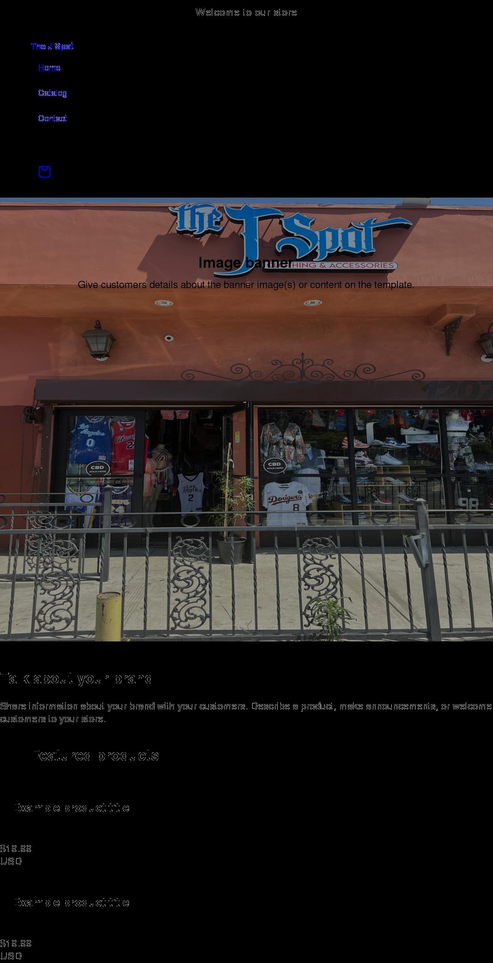 thejspot.net shopify website screenshot