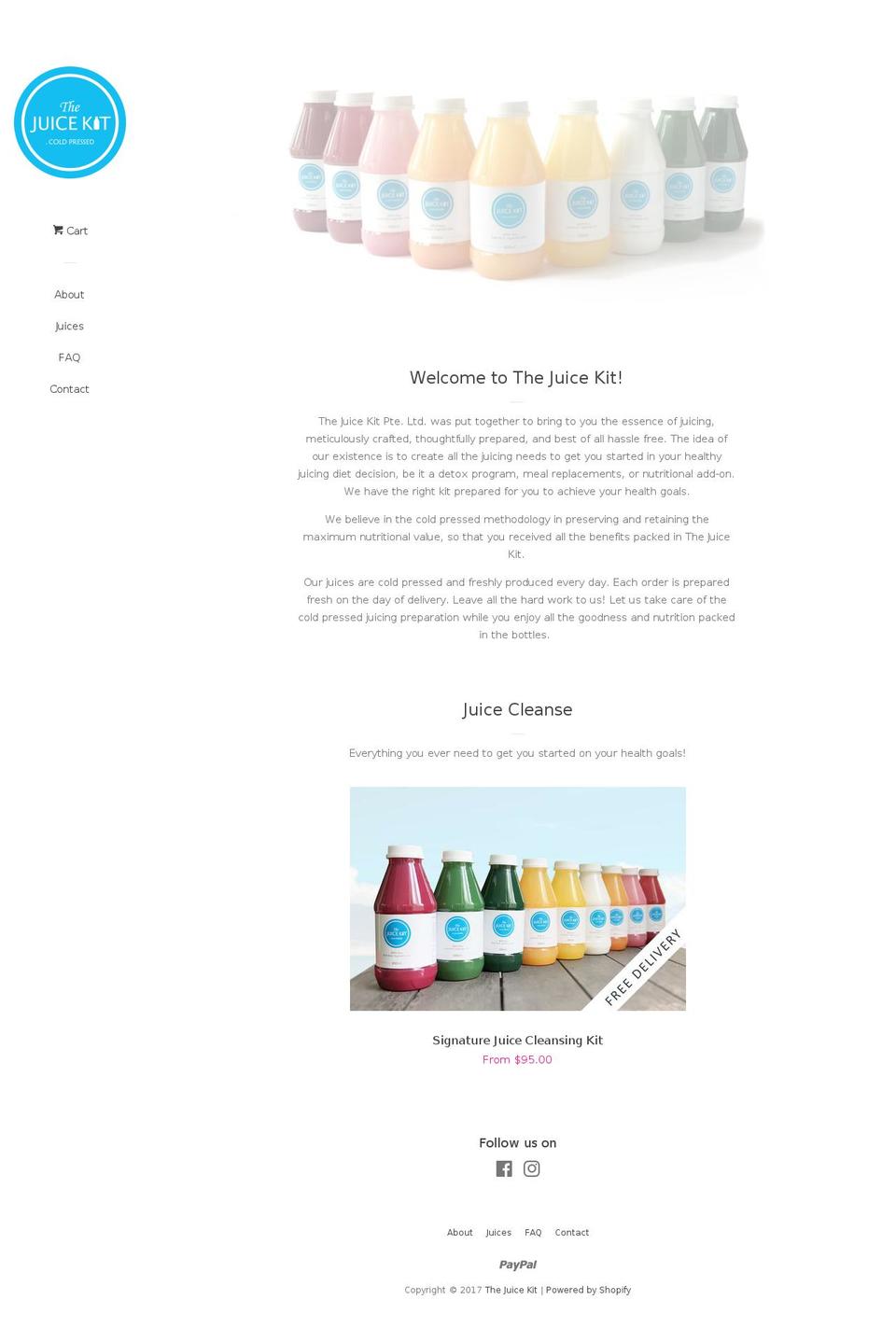 thejuicekit.com shopify website screenshot