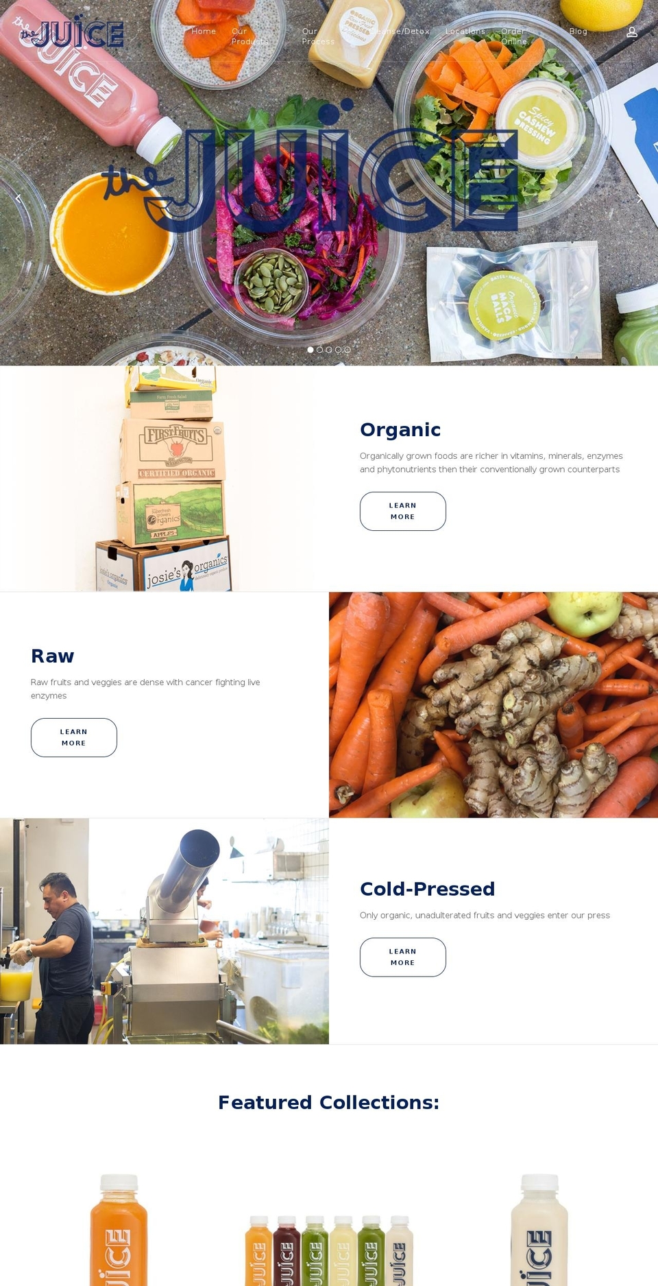 thejuicela.com shopify website screenshot