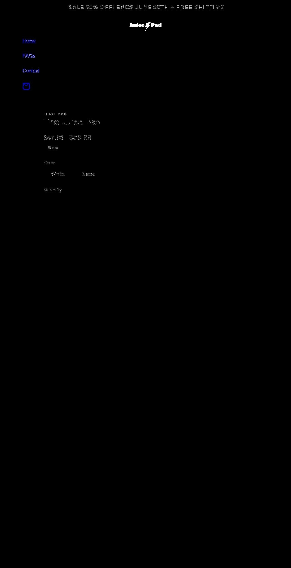 thejuicepad.com shopify website screenshot