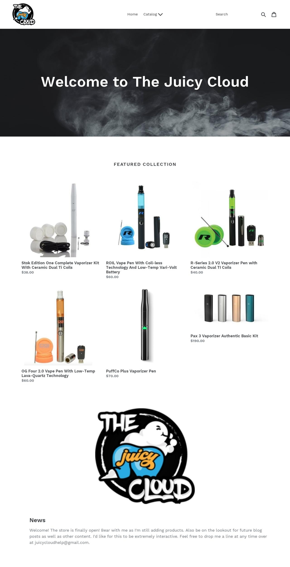 thejuicycloud.com shopify website screenshot