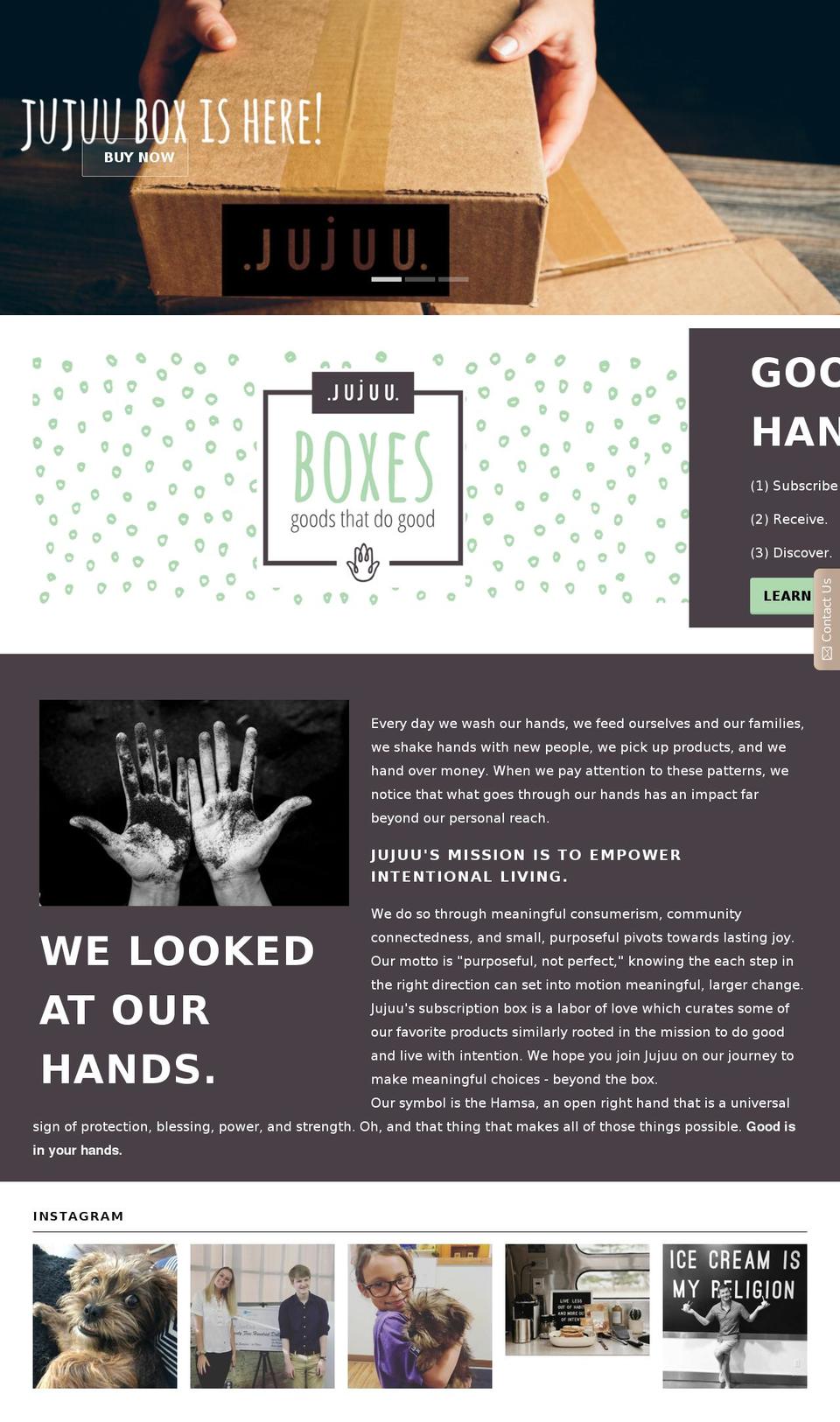 thejujuproject.com — Shopify storefront screenshot