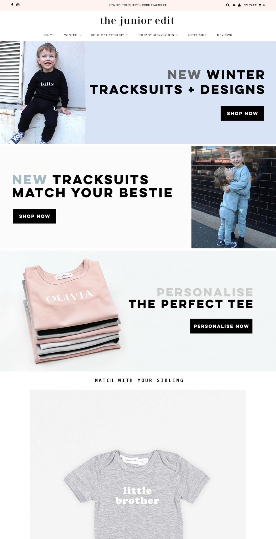 thejunioredit.com — Shopify storefront screenshot