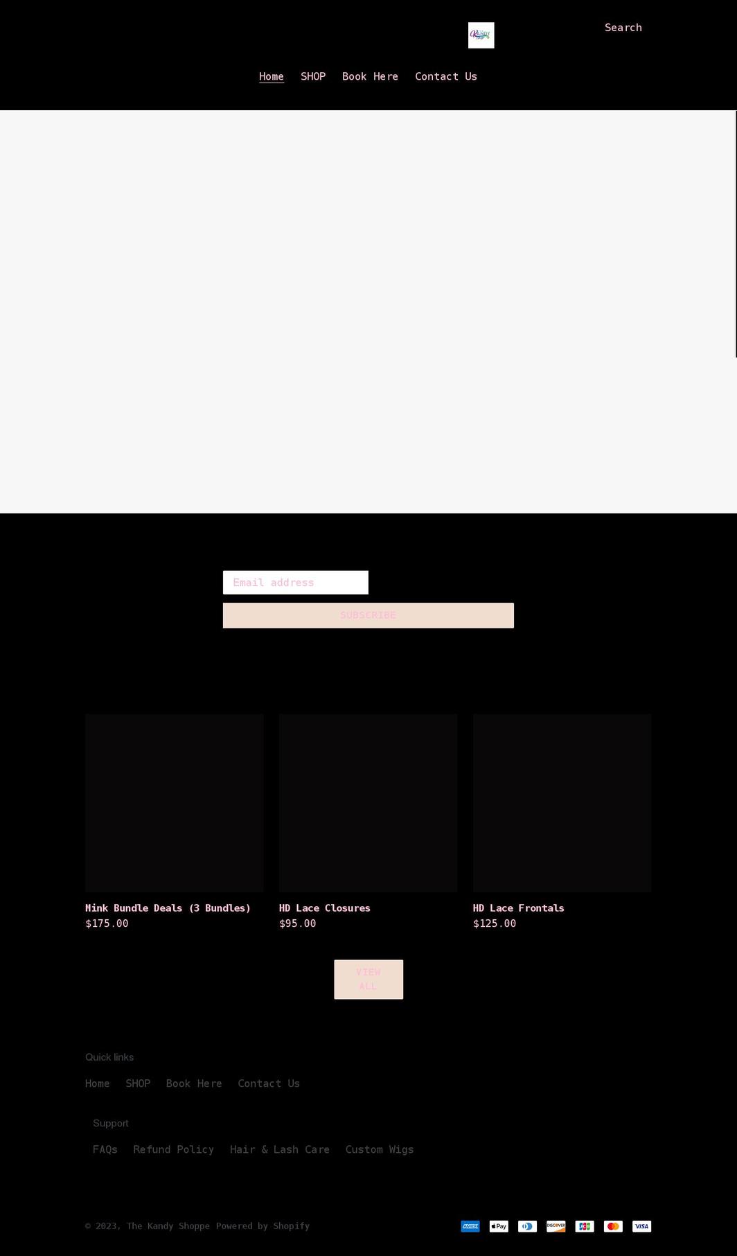 thekandyshoppee.com shopify website screenshot