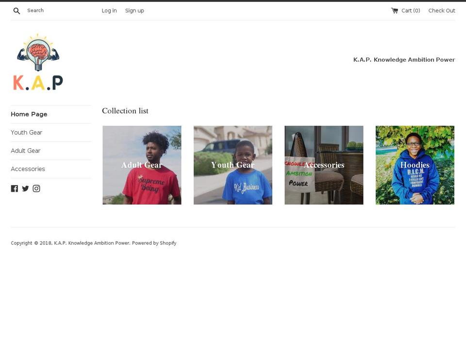 thekapopinion.com — Shopify storefront screenshot