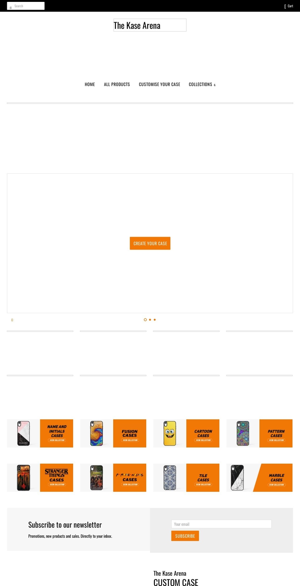 thekasearena.com shopify website screenshot