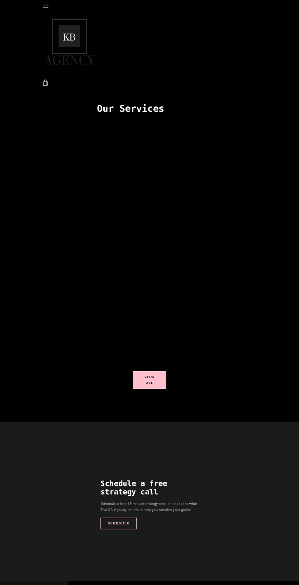 thekbagency.com — Shopify storefront screenshot