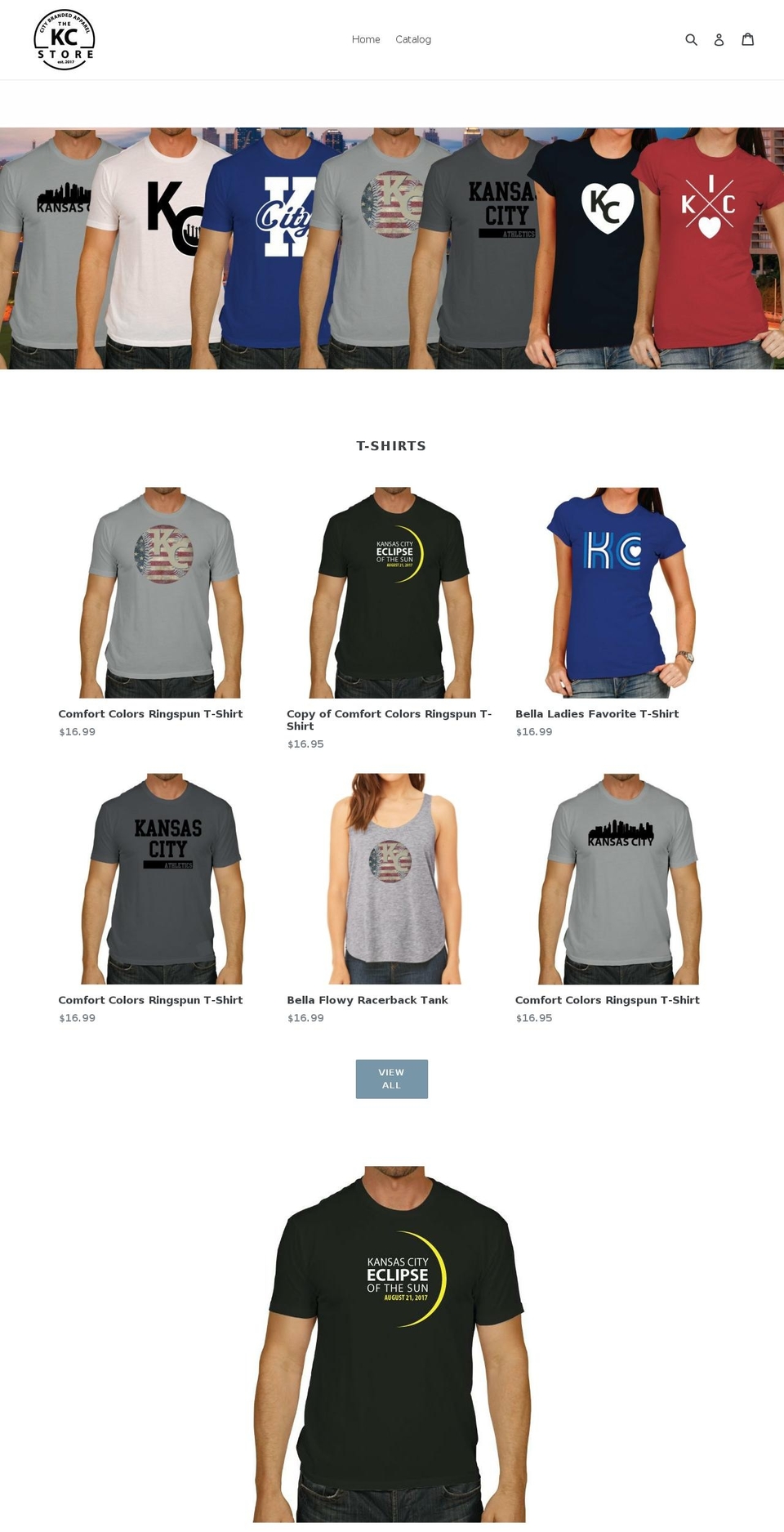 thekcstore.com — Shopify storefront screenshot