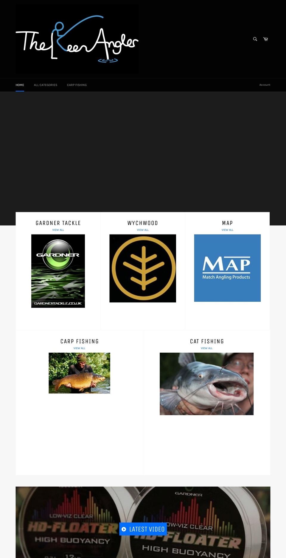 thekeenangler.net shopify website screenshot