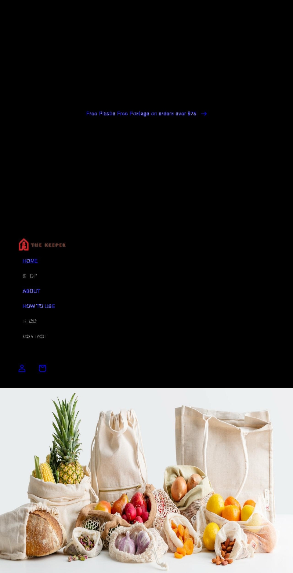 thekeeper.earth shopify website screenshot