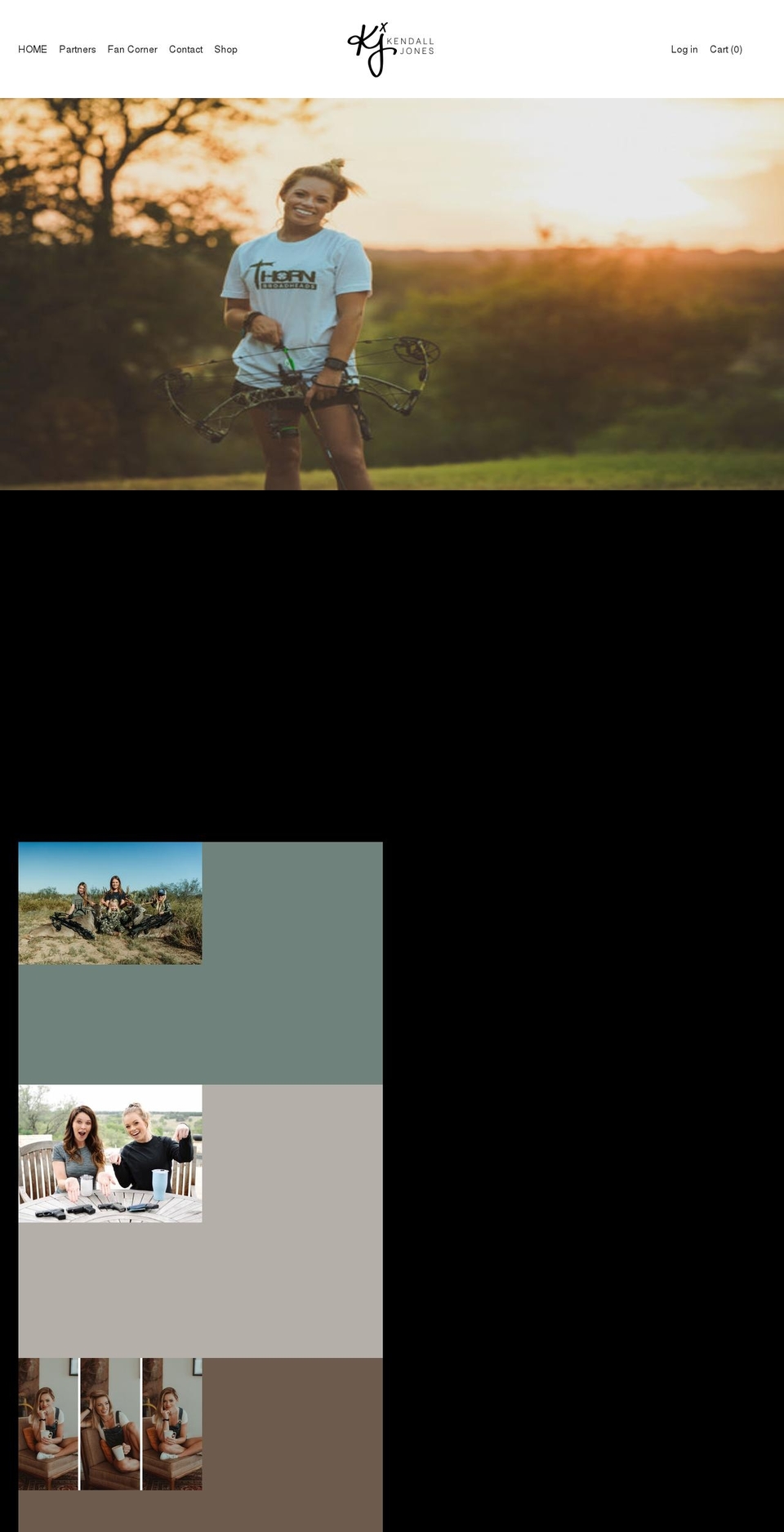thekendalljones.com shopify website screenshot