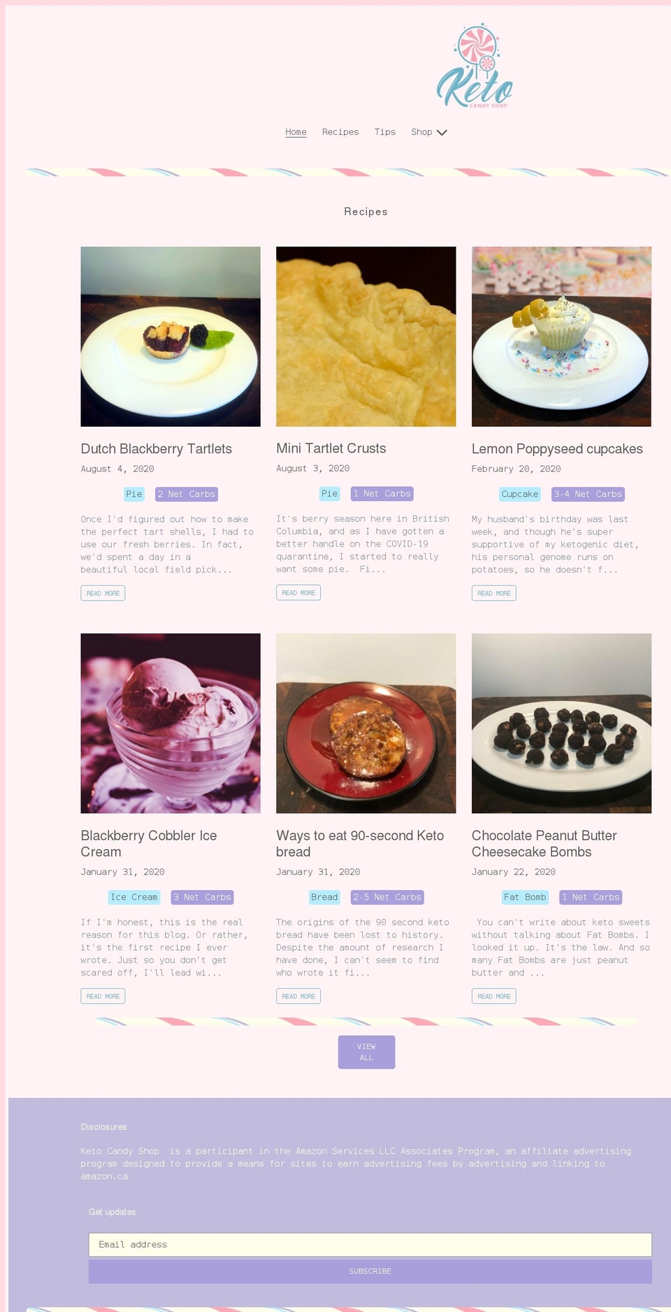 theketocandyshop.com shopify website screenshot