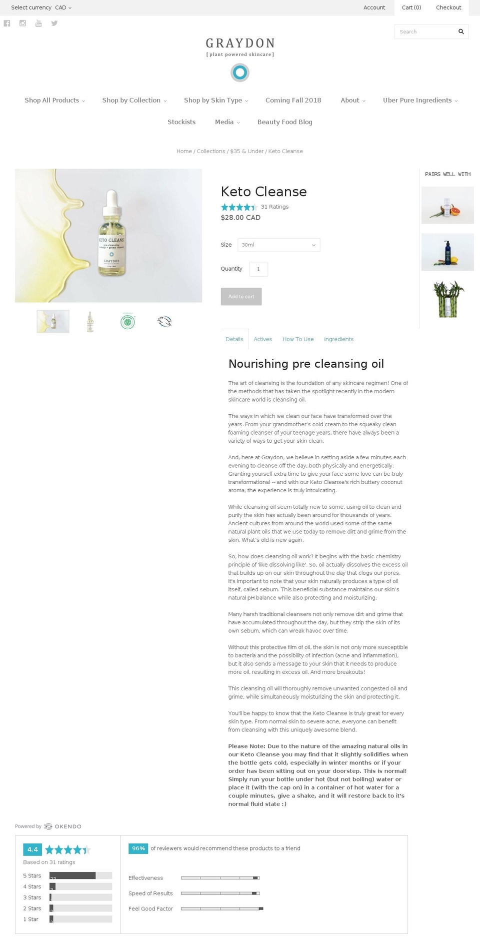 theketocleanse.com shopify website screenshot