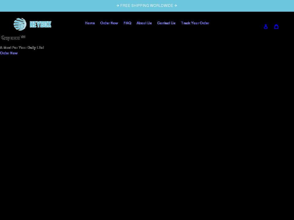 thekeybox.net shopify website screenshot