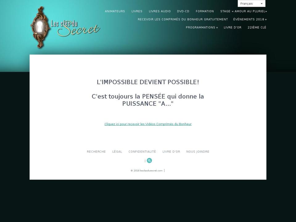 thekeystothesecret.com shopify website screenshot