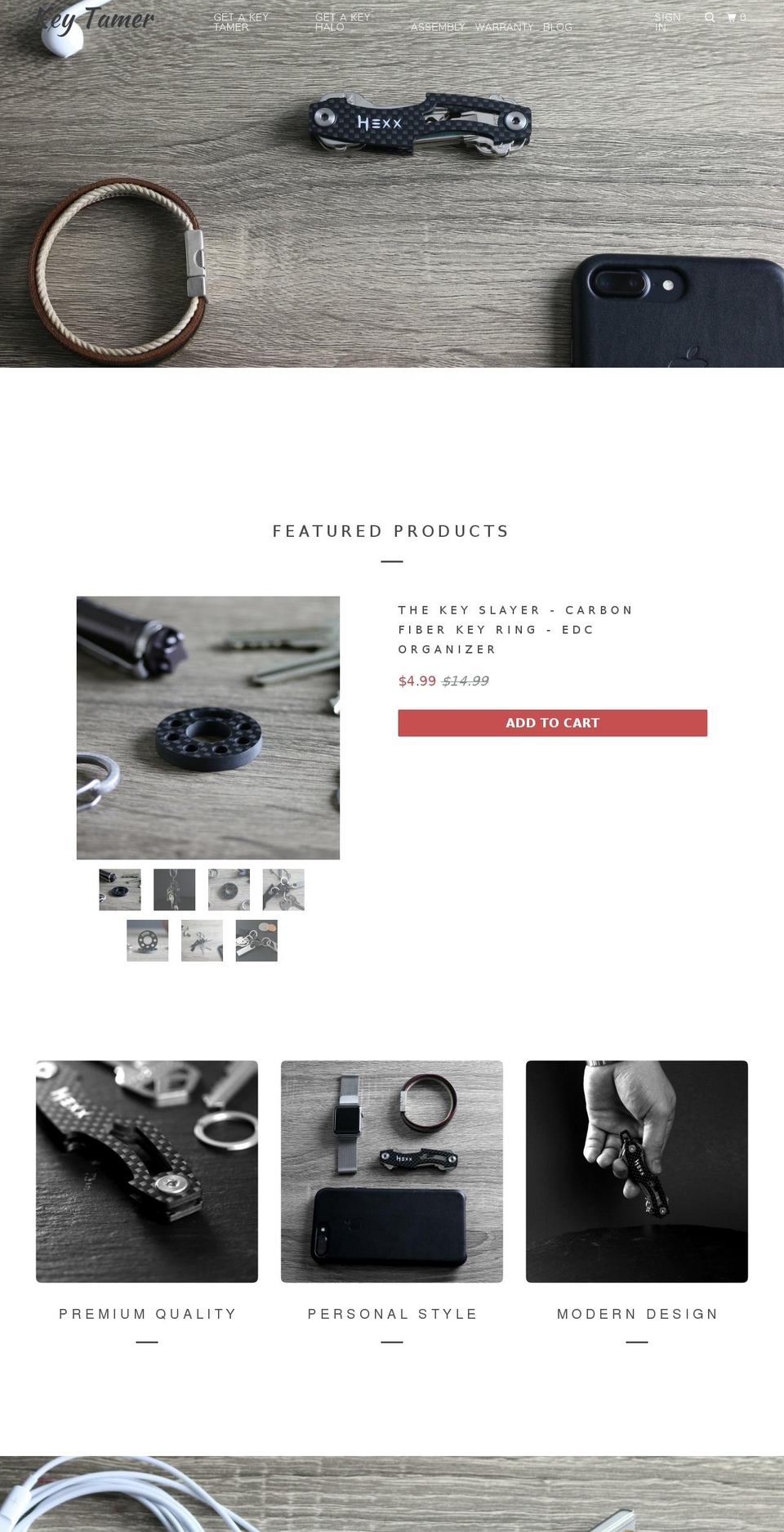 thekeytamer.com shopify website screenshot