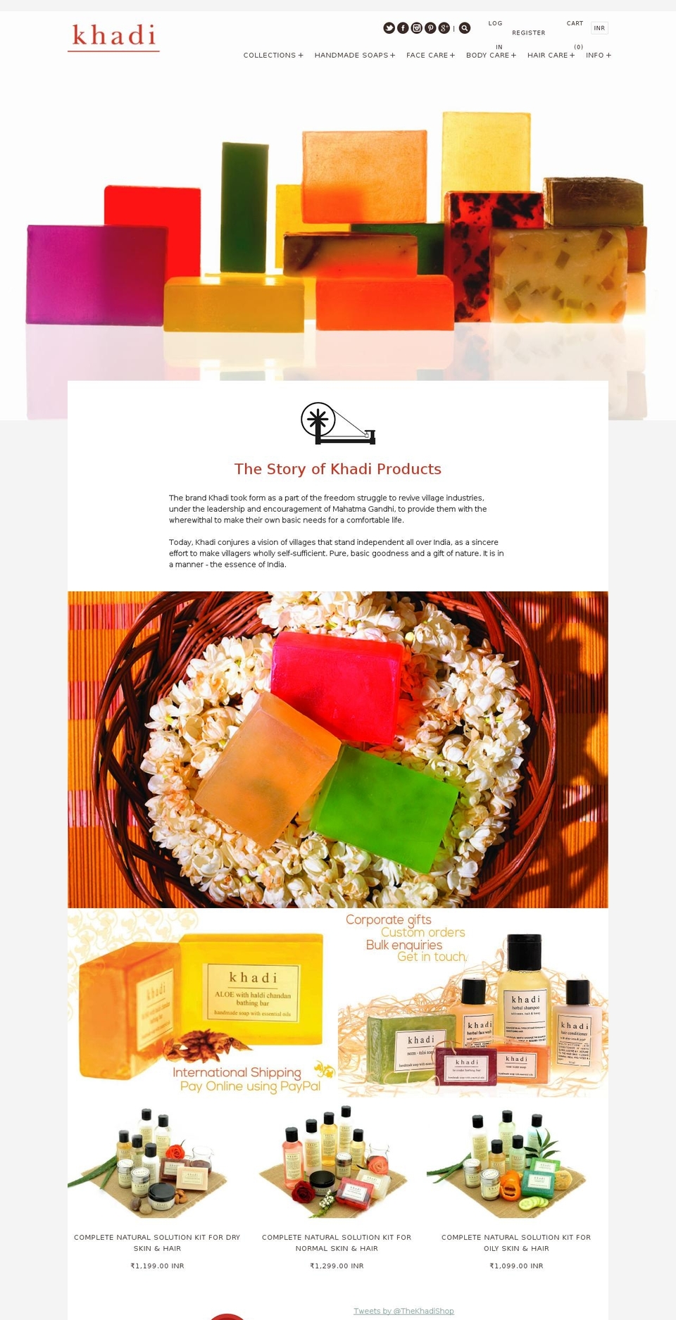 thekhadishop.com shopify website screenshot