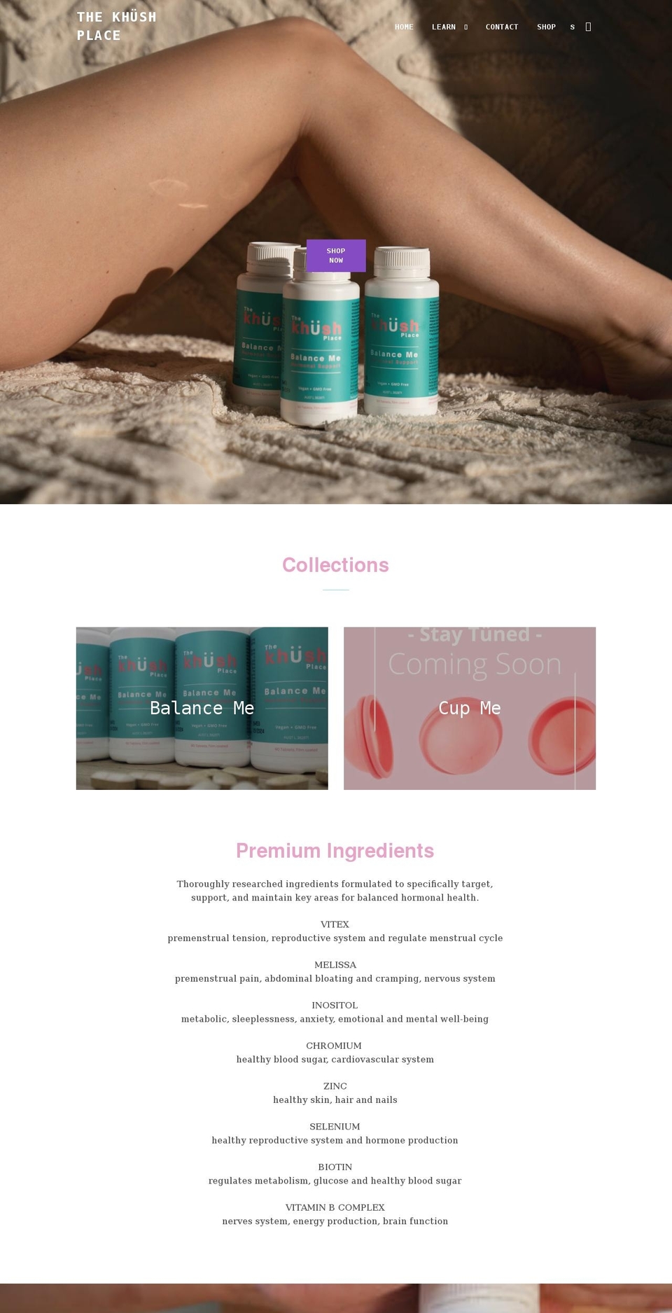 thekhushplace.com shopify website screenshot